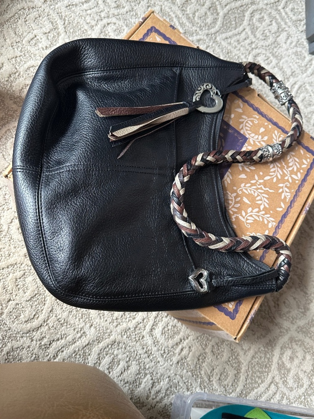 Brighton Black Leather Purse - Barbados Black